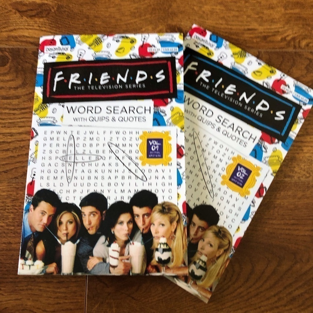 Friends: Word Search with Quips & Quotes Volume 1 & 2 gift set